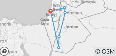  Petra &amp; Wadi Rum Tour from Tel Aviv - 6 destinations 