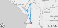  3 Tage Tour in Theth Albanien mit 4x4 - 4 Destinationen 