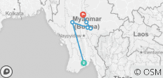  Myanmar mit dem Auto - 11 Tage - 6 Destinationen 