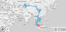  Bischkek - Singapur (104 Tage) Indochina Entedeckungsreise (Cabs104) - 50 Destinationen 