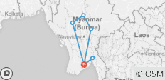  Das Beste aus Myanmar - 9 Tage - 7 Destinationen 