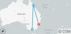  Kontraste Australiens (9 Tage) - 5 Destinationen 