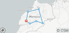  Höhepunkte Marokkos: Marrakesch - 9 Tage - 7 Destinationen 