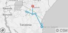  Höhepunkte Tansanias - Norden mit Unterkunft (11 Tage) - 9 Destinationen 