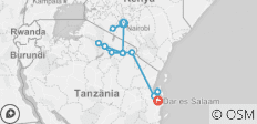  Kenia Tansania Abenteuer mit Unterkunft (13 Tage) - 13 Destinationen 