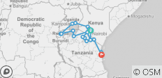  Nairobi - Dar Es Salaam 33 Tage - 21 Destinationen 