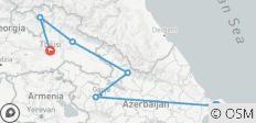  Points forts de l\'Azerbaïdjan et de la Géorgie - 6 destinations 
