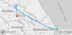 Höhepunkte von Aserbaidschan &amp; Georgien - 6 Destinationen 