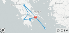  Classic Greece &amp; Santorini - 9 destinations 