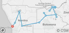 12-day Okavango Delta &amp; Etosha Express (Accommodated) - 13 destinations 