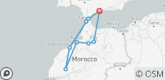  Circuit de 7 jours au Maroc, villes impériales en intégralité - 9 destinations 