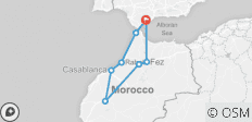  Marokko Rundreise - Kaiserstädte ab Costa del Sol - 7 Tage - 8 Destinationen 