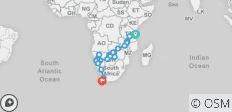  34 jours de Zanzibar au Cap - avec hébergement - 28 destinations 