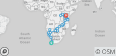  56-day Cape Town to Gorillas (Accommodated) - 44 destinations 