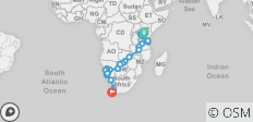  Von Kenia nach Kapstadt (mit Unterkunft) - 43 Tage - 39 Destinationen 