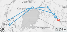  Nairobi nach Nairobi: Gorillas &amp; Wildreservate 19 Tage) - 10 Destinationen 