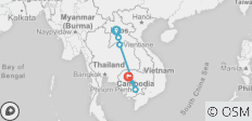  Entdeckungsreise Kambodscha und Laos (9 Tage) - 5 Destinationen 