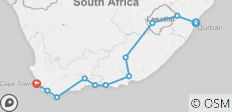 Küste, Lesotho und Kapstadt mit Unterkunft (12 Tage) - 11 Destinationen 