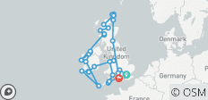  Découverte de la Grande-Bretagne et de l\'Irlande (classique, été, 24 jours) - 50 destinations 