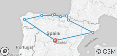  Nordspanien (Klassische Rundreise, Ende Madrid, 11 Tage) - 10 Destinationen 
