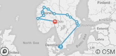  Spektakuläres Skandinavien &amp; seine Fjorde - Rundreise (15 Tage) - 15 Destinationen 