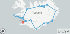  Naturwunder von Island - Rundreise (9 Tage) - 17 Destinationen 