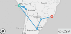  Peru, Argentinien &amp; Brasilien Entdeckungsreise - 13 Destinationen 