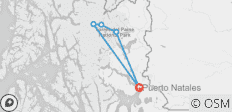  Torres del Paine - Full Circuit Trek - 3 destinations 