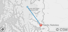  Torres del Paine - The W Trek - 3 destinations 