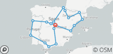  Spanien &amp; Portugal Entdeckungsreise - 15 Tage - 19 Destinationen 