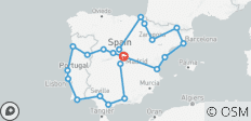  Ontdekkingsreis door Spanje &amp; Portugal - 22 bestemmingen 