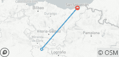  San Sebastian to San Vino Wine Fight Return Bus - 3 destinations 