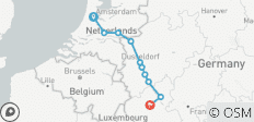  Eenvoudige fiets- en vaartocht van Amsterdam naar Cochem - 10 bestemmingen 