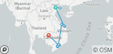  Ultieme luxe-rondreis - Verken Vietnam &amp; Cambodja - 12 dagen - 17 bestemmingen 