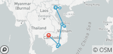  Vietnam und Kambodscha Entdeckungsreise - 12 Tage - 17 Destinationen 