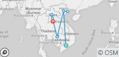  Simply Vietnam, Cambodia &amp; Laos - 13 Days - 11 destinations 