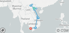  Culturele en natuurlijke wonderen van Vietnam - 19 dagen - 25 bestemmingen 