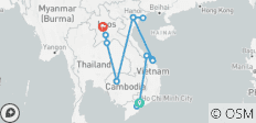  TOP Hi-end of Indochina - Luxusaufenthalte in 20 Tagen - 17 Destinationen 