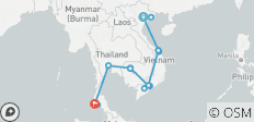 Faszinierende Höhepunkte von Vietnam, Kambodscha &amp; Thailand - 18 Destinationen 