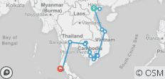  Endless Beauty of Vietnam, Cambodia &amp; Thailand - 19 Days - 17 destinations 