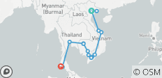  Endless Beauty of Vietnam, Cambodia &amp; Thailand - 19 Days - 17 destinations 