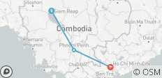  Cambodia and Saigon Adventure - 5 Days - 3 destinations 