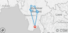  Burma Legend Adventure: Private Tour - 11 destinations 