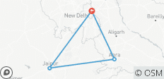  Circuit culturel du Triangle d\'Or en Inde - 6 jours - 4 destinations 