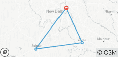  Circuit culturel du Triangle d\'Or en Inde - 6 jours - 4 destinations 