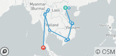  Die Kulturerbe-Linie von Vietnam &amp; Thailand - 20 Tage - 26 Destinationen 