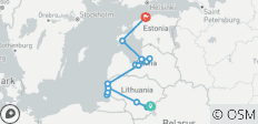  Große Fahrradtour durch das Baltikum (2022) - 16 Destinationen 