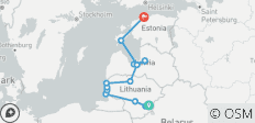  Fahrradtour durch das Baltikum: Von Vilnius nach Tallinn (Individualtour mit Begleitfahrzeug) - 16 Destinationen 