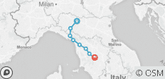  Via Francigena mit dem Rad - Parma nach Siena - 8 Destinationen 
