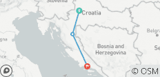  Croatia Express from Zagreb to Split - 4 days / 3 nights - 3 destinations 